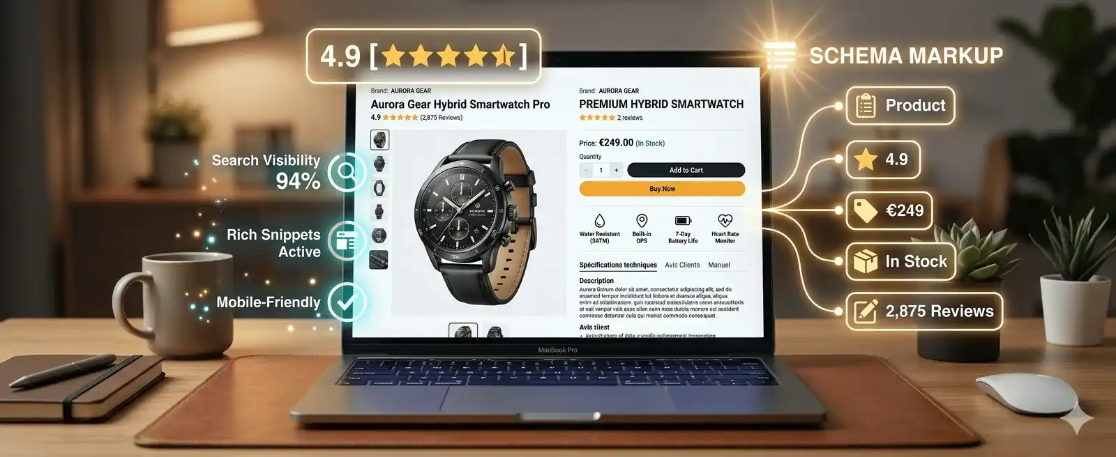 Optimisation SEO des fiches produits e-commerce : mots-clés, balises et balisage structuré pour vendre plus