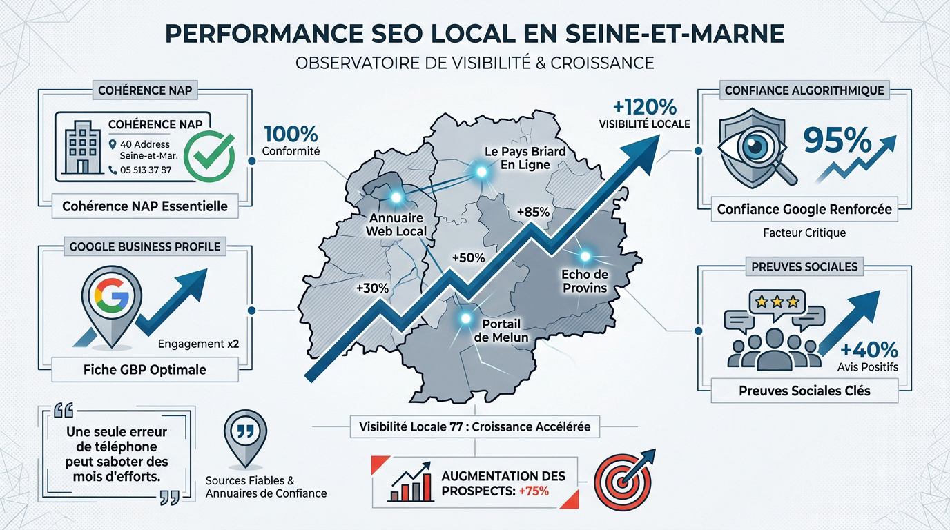 Analyse de la performance SEO local en Seine-et-Marne pour les entreprises